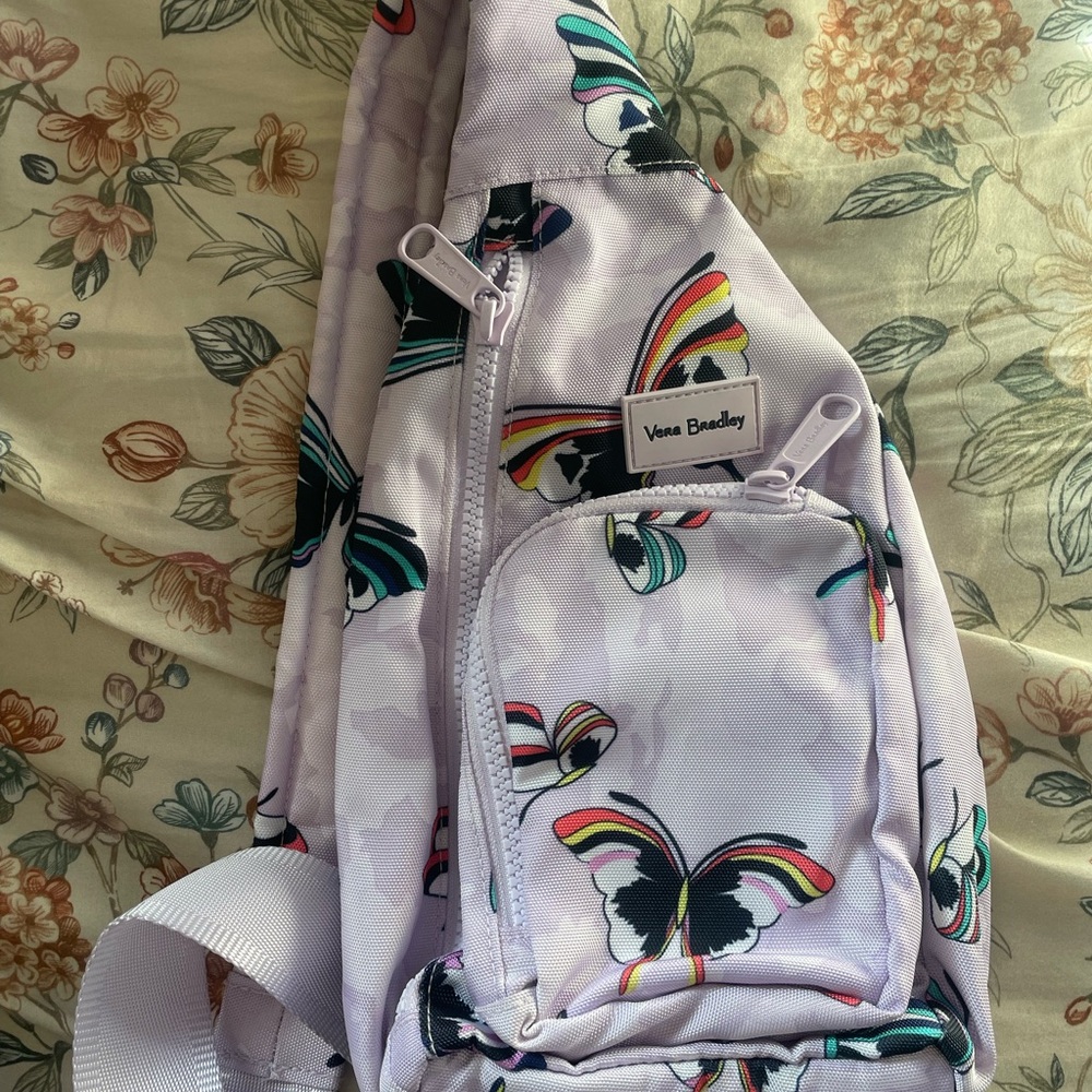 Vera Bradley Butterfly Sling Bag - Purple - Picture 3 of 4